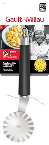 GAULT&MILLAU - Roulette à Pâte - Découpe précise et uniforme - Ergonomique et facile à utiliser - Lot de 1, La Collection Inox Brossé