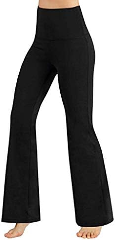 Women's High Waist Seamless Bootcut Yoga Pants Stretchy Gym Tummy Control  Flared Leggings Pockets Athletic Bell Bottoms Running Workout Sports  Bootleg Pants, Black : Amazon.nl: Fashion