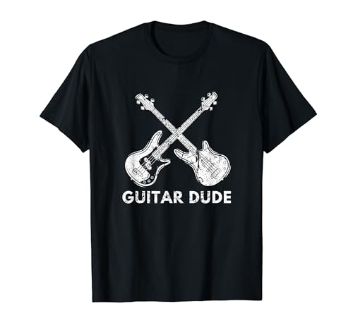 Guitar Dude Design Music Lover Musiciens Guitarist T-Shirt