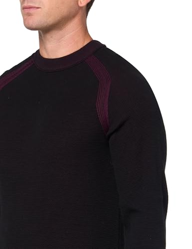 BOSS Men's Lightweight Ribbed Cotton Blend Pullover Sweater3