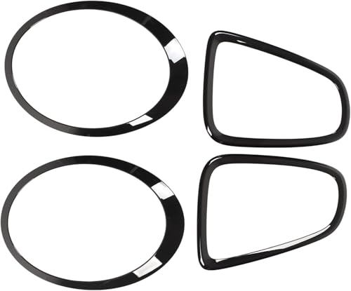 Couvre phares noir brillant pour Mini masquant rayures de feux - 6