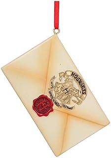 Nemesis Now Harry Potter Hogwarts Acceptance School Letter Hanging Ornament, Resin, Beige,