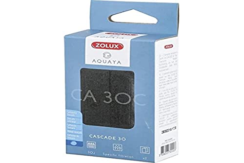 Zolux - Filtre pour Pompe Corner 30, Filtre CA 30 C Cartouche zeocarb x 2. pour Aquarium. - ZO-330200