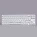 immagine 2Qisan Tastiera per Giochi Meccanici Tastierini per tastiere PBT 69 Tasti Interruttore Gateron Brown Tastiera per Giochi con Layout IT retroilluminato Bianco-Bianco