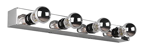 Trio Leuchten Bad Wandleuchte Theatro 283600406, Metall Chrom, exklusiv 4x E27