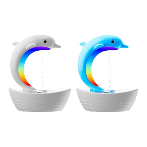 TRENDIVIBE Dolphin Humidifier for Home Office Waterless Auto Off Essential Oil Diffuser White Deal
