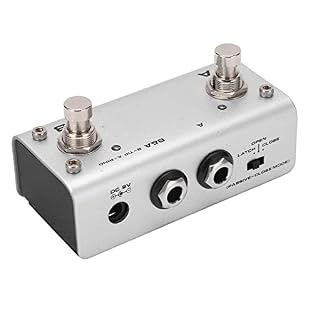 [Versatile dual foot switch] Experience the double functionality of this foot switch -both with a Latch type and current foot switch options, you can easily switch between the modes for maximum flexibility. [Stereo -1/4in telephone plug] Connect your...