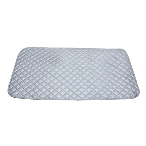 OUNONA Ironing Blanket Iron Board Cover Laundry Pad Dryer Mat Heat Resistant Pad Ironing Mat Alternative Grey Cotton