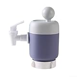 Bomba de mano para dispensador de agua de 5 galones/18.9L, bomba manual de botella con sello a prueba de fugas, agarre cómodo, compatible con jarras de agua estándar (morado)