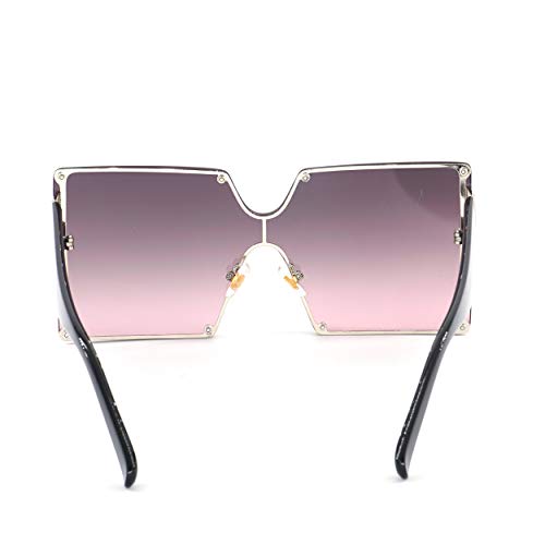 Armear Women Oversized Square Shield Sunglasses Vintage Flat Top Gradient Lens Eyewear4