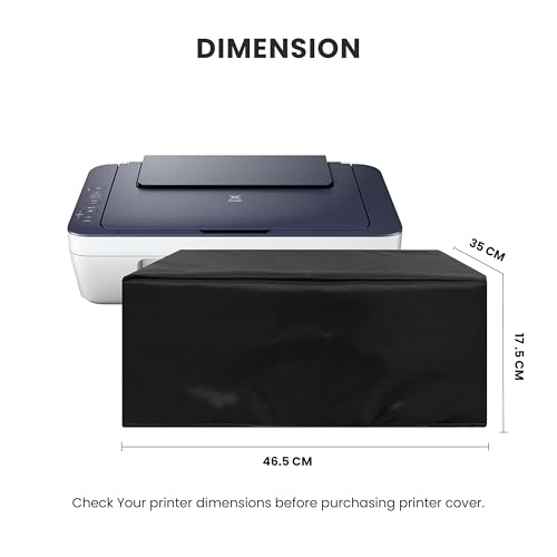Image of Alifiya Dust Proof Washable Printer Cover for Pixma E477 / E470 / MG2577 / MG3077s / MG3070s All-in-One Wi-Fi Inkjet Printer - Black