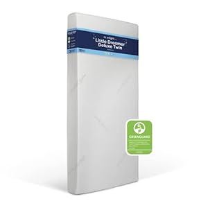 Moonlight Slumber Little Dreamer Deluxe Kids Mattress Twin Dual Sided Memory Foam Plush Waterproof