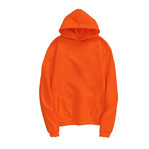 Sweat-shirt sweat à manches longues orange vêtement chaud automne hiver