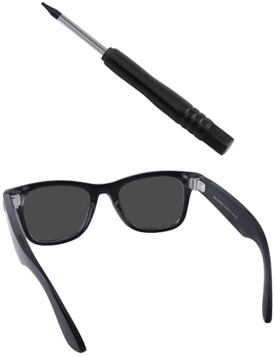 BLAZERBUCK Screw Drivers Screw Fixing Tools for Ray-Ban Meta Wayfarer RW4006 50mm Sunglasses, Easy Assembly & Secure Fit - Black
