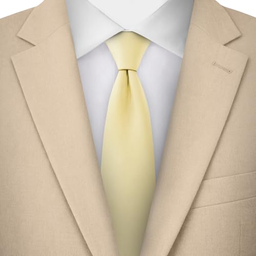 Image of Jacob Alexander Men's Slim Width 2.75 inch Solid Color Tie