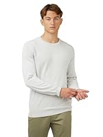 Ben Sherman Men's Signature Cotton Crew Neck Jumper, Ivory, Medium