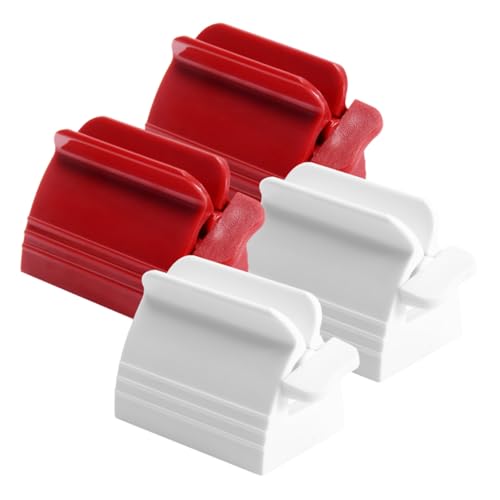 TOVINANNA 4pcs Tube Squeezer Dispenser Cream Tube Squeezer Toothpaste Extruder Toothpaste Dispenser Toothpaste Tube Squeezer Paint Squeezer Cosmetic Squeezer Paint Tube Squeezer