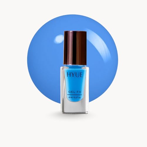Image of HYUE Gel FX Nail Paint | Cobalt | 8ml | Ultra-Glossy Finish | 14-Day Long-Lasting Wear | Quick-Dry & Chip-Resistant | Vegan & Paraben-Free | No UV Needed | 33 Rich Salon-Quality Shades