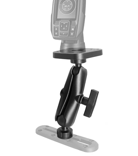 WINDFRD Fish Finder Mount, Track Ball with T-Bolt Attachment, Marine Electronic/Depth Finder Mount with 1.5