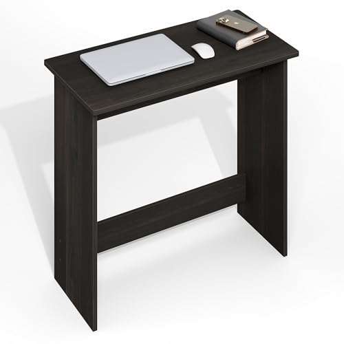 Image of Furinno Simplistic 31-Inch Black Computer Desk, Small Office Desk, Rectangular Home Office Desk with Drawers, Gaming Desk for Home Office, Bedroom, Study Room, Black Espresso
