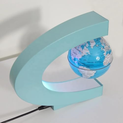 Luminária Antigravidade Magnética Globo Flutuante, Iluminação LED, Rotação 360 Graus, Decoração Escr