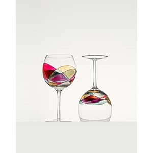 Antoni Barcelona Gläser Gin Tonic Ballon 620ml Mittelmeer Außergewöhnliche Hand gemalt Glas Hochzeit schön Geschenk…