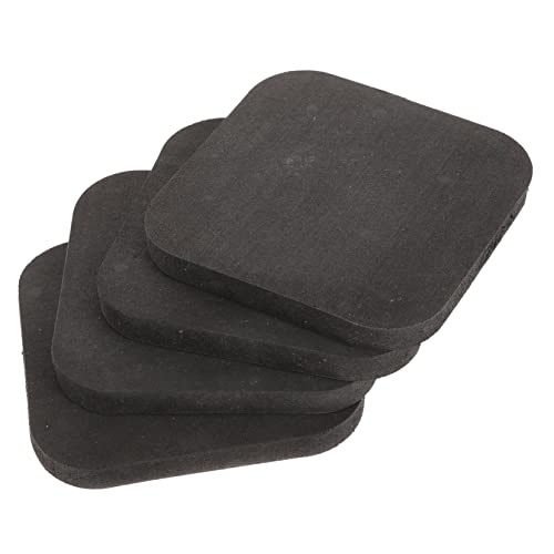 Totority 4Pcs Exercise Equipment Mats Rubber Floor Protectors for Treadmills and Exercise Bikes Non Slip Noise Reduction Home Gym Use Floors from Scratches and Damage