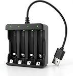 BEVIGOR – BEVIGOR Akku-Ladegerät 4-Fach, USB-C, für AA & AAA Akkus, Ko