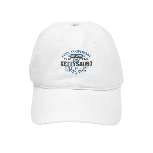 CafePress 150 Gettysburg Civil War Unique Adjustable Baseball Hat White