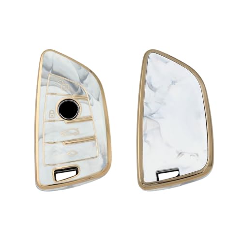 Image of Keyzone TPU car Key Cover Compatible for BMW X1, X3, X6, X5, 5 Series, 6 Series, 7 Series 4 Button smart Key (Type2)