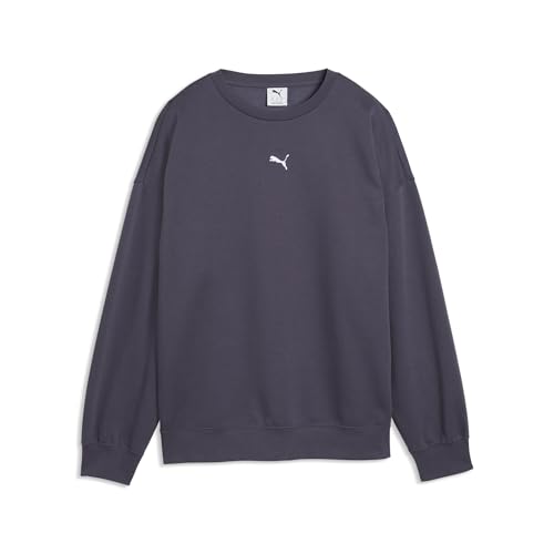 PUMA Sweat Ras du Cou Oversize Essentials Femme S, Inky Depths Gray