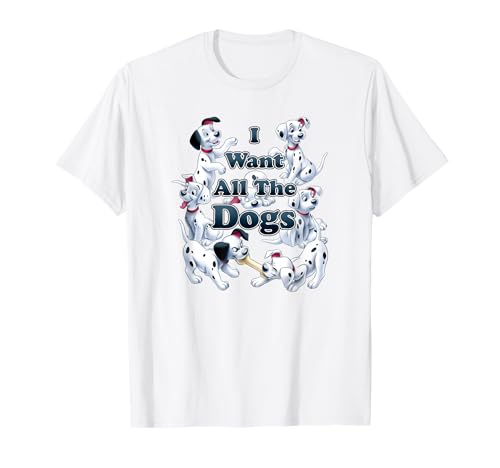 T-shirt Disney 101 Dalmatians en coton pour fan des chiens