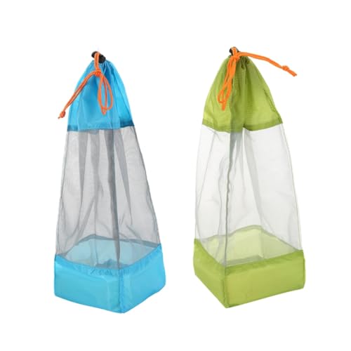 OHPHCALL Outdoor Mesh Storage Bag Compression Sack for Camping Hiking and Traveling Drawstring Closure
