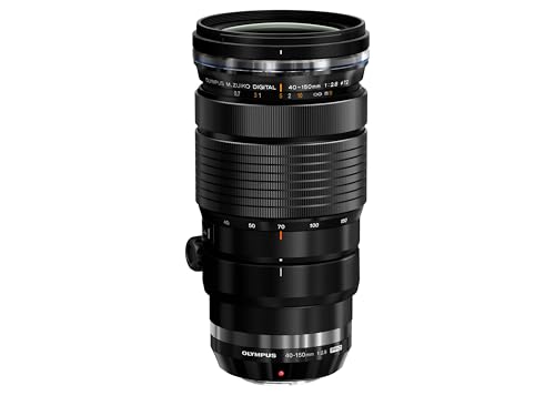 Olympus Objetivo M.Zuiko Digital ED 40 150 mm F2.8 PRO, teleobjetivo, adecuado para todas las cámaras MFT (modelos Olympus OM D & PEN, serie G de Panasonic), negro