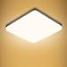 Yafido LED Plafoniera 48W Ultra Magro UFO Pannello LED Quadrata Bianco Caldo 3000K 4320LM Lampada da Soffitto per Soggiorno Camera da letto Bagno Cucina Corridoio e Balcone 30 * 30 * 4cm