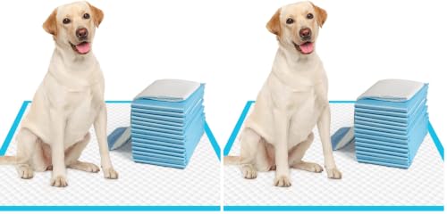 Image of IMMCUTE Large Dog Pee Pads 28 inchx30 inch-50 Count | Large Puppy Pee Training Pads Super Absorbent & Leak-Proof | Disposable Pet Piddle and Potty Pads for Puppies | Dogs | Doggie (Pack of 2)