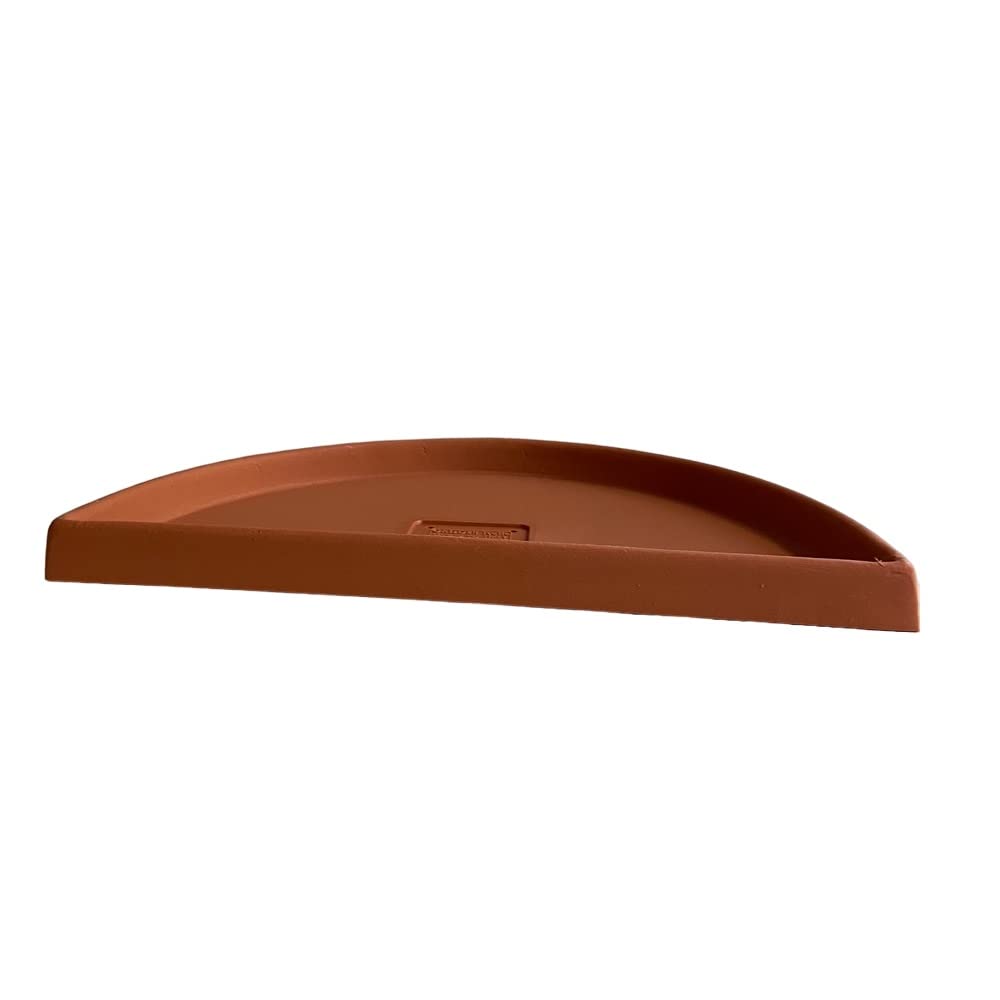 GARDENITALIA Garden Italia Vasi Sottovaso a Muro in Resina LMR 75 cm. Interno 76 x 39 in Resina Colore Terracotta Made in Italy per Esterni - infrangibile - Resistente al Gelo - Robusto