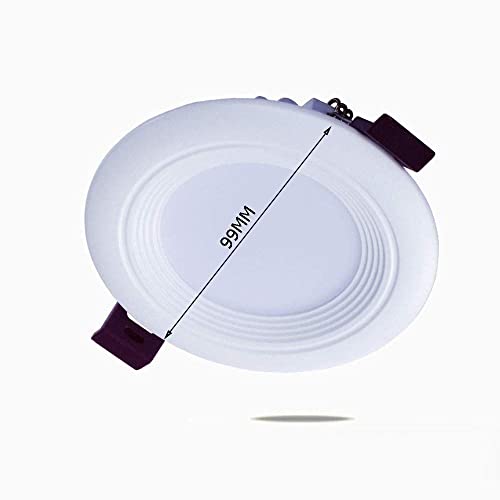 Lámpara de pared interior y foco empotrable LED redondo con protección ignífuga 8