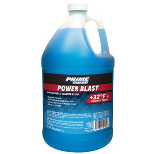 Prime Guard +32°F Power Blast Blue Windshield Washer Fluid | Streak-Free Summer Formula Removes...