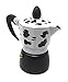 Vetrineinrete® Caffettiera Effetto Mucca Moka 1 2 3 o 6 Tazze Macchina del caffè in Alluminio per Espresso Idea Regalo 88886 (1 Tazza) M5