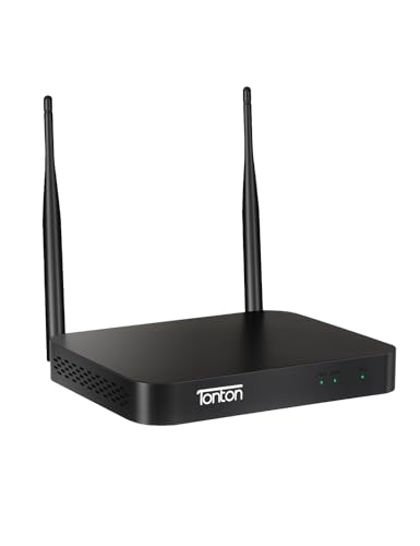 Tonton 2K NVR Digitaler Netzwerk Video Recorder WLAN für Funk Überwachungskameras, Remote Smartphone Access, Online PC/APP Fernzugriff (NO HDD) Recorder für APP: ISMKIT/IPPRO/EseeCloud