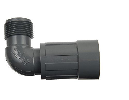 Tubo a T con filettatura esterna, in polipropilene - 46 mm YMYNY