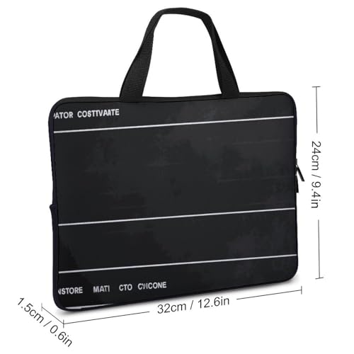 Housse ordinateur portable 30,5 cm noir pochette protection tablette et PC compacte - 2
