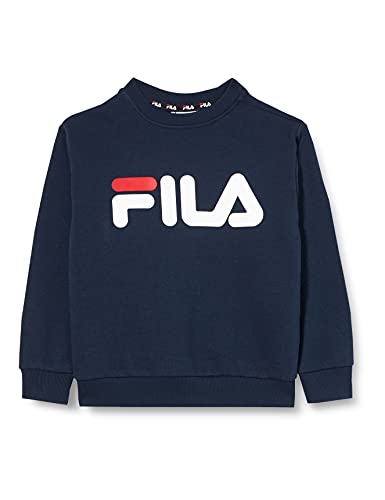 Preisvergleich Produktbild FILA Unisex Kids Tim Logo Crew Shirt Sweatshirt, black iris, 98