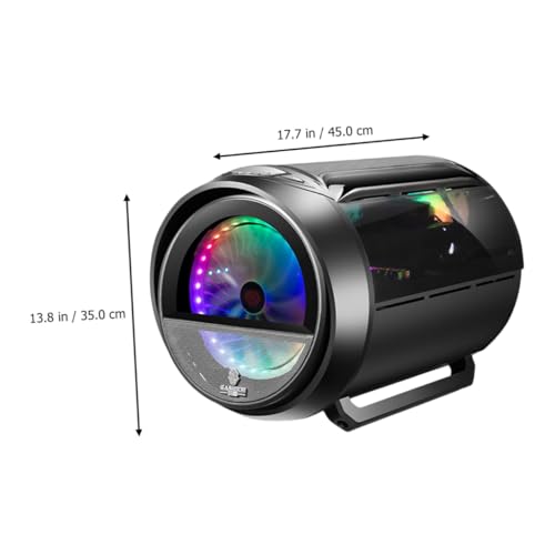 BESPORTBLE Gabinete Circular Modificado con Enfriamiento RGB por Agua y Panel Lateral Panorámico, Negro – Chasis para PC Gamer y Oficina Compatible con Construcciones Personalizadas miniatura 2