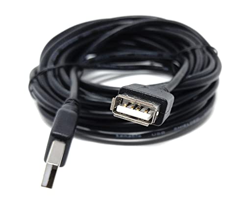 DRUT 5m USB Male to USB Female 2.0 24AWG High Speed EXTENSION Cable A Plug to Socket 16.5ft Black