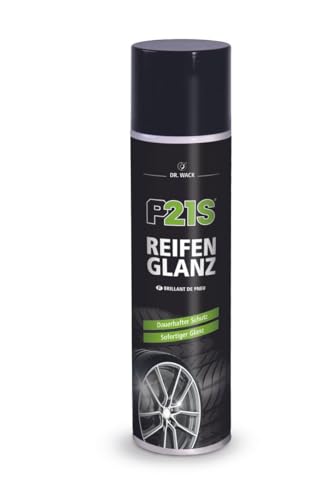 DR. WACK P21S Reifen-Glanz Spray 400 ml - Reifenpflege fürs Auto - Ausbleichschutz vor UV-Strahlung - Für alle Reifentypen - Neuer Glanz für verblasste Reifen - Hochwertige Autopflege DR. WACK P21S Reifen-Glanz Spray 400 ml - Reifenpflege fürs Auto - Ausbleichschutz vor UV-Strahlung - Für alle Reifentypen - Neuer Glanz für verblasste Reifen - Hochwertige Autopflege