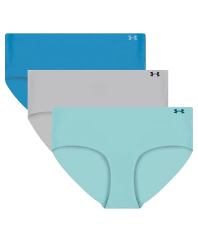 Image of Under Armour Women's 3-pack Pure Stretch No Show Hipster Underwear, All-day Comfort & Ultra-soft Fit