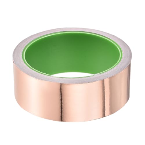 Image of PATIKIL Copper Foil Tape 1.57 inch x 33 Feet 0.05mm Thick Double Sided Conductive Adhesive EMI Shielding for Electronics, Circuits, Grounding