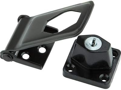National Hardware N102-802 Key Locking Hasp, Black, 3-1/2 In. - Quantity 5